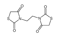 3,3'-ethane-1,2-diylbis(1,3-thiazolidine-2,4-dione)结构式