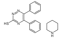 5,6-diphenyl-2H-1,2,4-triazine-3-thione,piperidine结构式