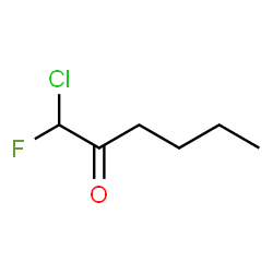 2-Hexanone,1-chloro-1-fluoro- Structure