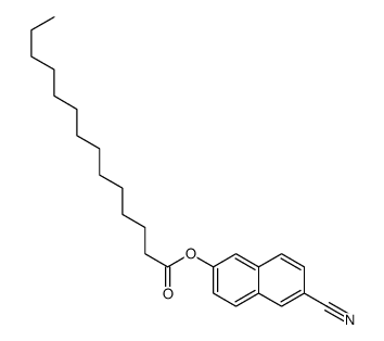 (6-cyanonaphthalen-2-yl) tetradecanoate结构式