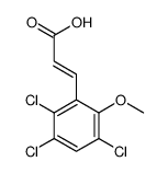 3-(2,3,5-trichloro-6-methoxyphenyl)prop-2-enoic acid Structure