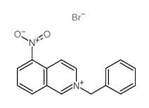 Isoquinolinium, 5-nitro-2-(phenylmethyl)-,bromide (1:1) structure