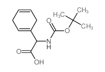 1,4-Cyclohexadiene-1-aceticacid, a-[[(1,1-dimethylethoxy)carbonyl]amino]- structure