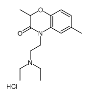 2-(2,6-dimethyl-3-oxo-1,4-benzoxazin-4-yl)ethyl-diethylazanium,chloride Structure