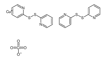 copper(1+),2-(pyridin-2-yldisulfanyl)pyridine,perchlorate结构式