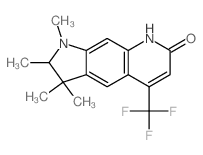 7H-Pyrrolo[3,2-g]quinolin-7-one, 1,2,3,8-tetrahydro-1,2,3,3-tetramethyl-5-(trifluoromethyl)- Structure