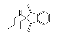 2-ethyl-2-(propylamino)indene-1,3-dione结构式