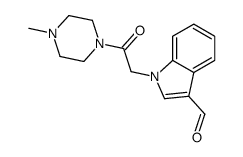 Piperazine, 1-[(3-formyl-1H-indol-1-yl)acetyl]-4-methyl- (9CI) structure