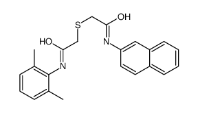 2-[2-(2,6-dimethylanilino)-2-oxoethyl]sulfanyl-N-naphthalen-2-ylacetamide Structure