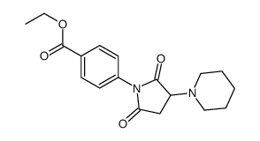 ethyl 4-(2,5-dioxo-3-piperidin-1-ylpyrrolidin-1-yl)benzoate Structure
