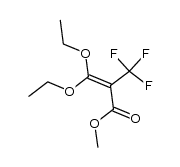 α-trifluoromethyl-β,β-diethoxy acrylsaeuremethylester结构式