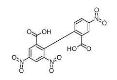 2-(2-carboxy-4-nitrophenyl)-3,5-dinitrobenzoic acid结构式