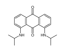 1,8-bis(propan-2-ylamino)anthracene-9,10-dione结构式