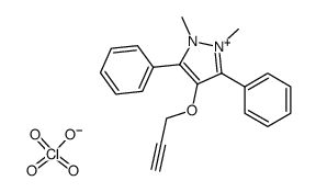 1,2-Dimethyl-3,5-diphenyl-4-(2-propynyloxy)pyrazolium perchlorate Structure