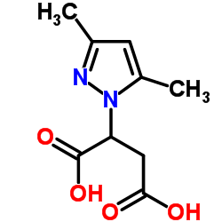 2-(3,5-Dimethyl-1H-pyrazol-1-yl)succinic acid structure