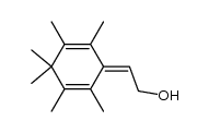 2-(2,3,4,4,5,6-Hexamethyl-2,5-cyclohexadienyliden)-ethanol结构式