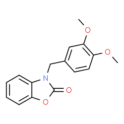 3-(3,4-dimethoxybenzyl)-1,3-benzoxazol-2(3H)-one结构式