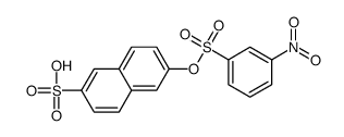 6-(3-nitrophenyl)sulfonyloxynaphthalene-2-sulfonic acid结构式