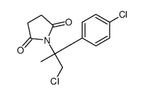1-[1-chloro-2-(4-chlorophenyl)propan-2-yl]pyrrolidine-2,5-dione结构式