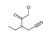 2-chloro-N-(cyanomethyl)-N-ethylacetamide Structure