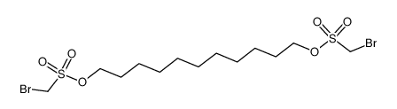 1,11-bis-bromomethanesulfonyloxy-undecane结构式