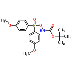 O-[BIS(4-METHOXYPHENYL)PHOSPHINYL]-N-(TERT-BUTOXYCARBONYL)HYDROXYLAMINE Structure