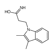 3-(2,3-dimethylindol-1-yl)propanamide结构式