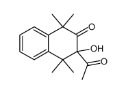 3-Acetyl-3-hydroxy-1,1,4,4-tetramethyl-2-tetralon结构式