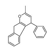 2-methyl-4-phenyl-4,9-dihydroindeno[2,1-b]pyran结构式