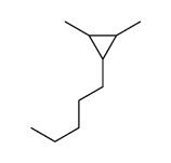 1,2-dimethyl-3-pentylcyclopropane structure
