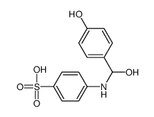 4-[[hydroxy-(4-hydroxyphenyl)methyl]amino]benzenesulfonic acid Structure