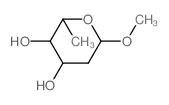 6-methoxy-2-methyl-oxane-3,4-diol structure