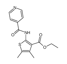 ethyl 2-(isonicotinamido)-4,5-dimethylthiophene-3-carboxylate Structure