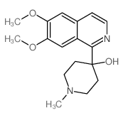 4-(6,7-dimethoxyisoquinolin-1-yl)-1-methyl-piperidin-4-ol Structure