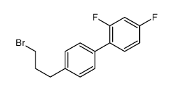 1-[4-(3-bromopropyl)phenyl]-2,4-difluorobenzene Structure