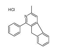 3-methyl-1-phenyl-9H-indeno[2,1-c]pyridine,hydrochloride结构式