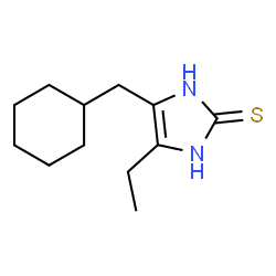 2H-Imidazole-2-thione,4-(cyclohexylmethyl)-5-ethyl-1,3-dihydro-(9CI) Structure