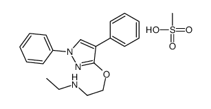 2-(1,4-diphenylpyrazol-3-yl)oxy-N-ethylethanamine,methanesulfonic acid Structure