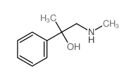 1-methylamino-2-phenyl-propan-2-ol结构式