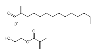 2-hydroxyethyl 2-methylprop-2-enoate,2-methylidenetetradecanoate Structure