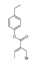 (4-ethylphenyl) 2-(bromomethyl)but-2-enoate结构式