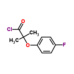 2-(4-Fluorophenoxy)-2-methylpropanoyl chloride结构式
