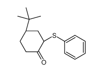 (2S,4R)-4-tert-butyl-2-phenylsulfanylcyclohexan-1-one结构式