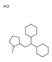 2-(2,2-dicyclohexylethyl)-1-methylpyrrolidine,hydrochloride结构式