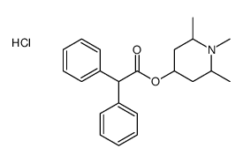 (1,2,6-trimethylpiperidin-1-ium-4-yl) 2,2-diphenylacetate,chloride结构式