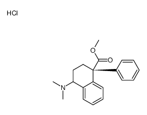 [(4R)-4-methoxycarbonyl-4-phenyl-2,3-dihydro-1H-naphthalen-1-yl]-dimethylazanium,chloride结构式
