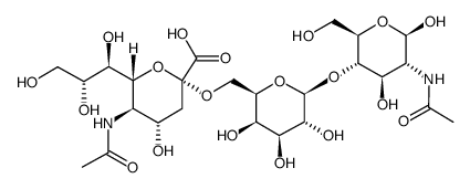 α-N-acetylneuraminyl-(2→6)-β-D-galactosyl-(1→4)-N-acetyl-β-D-glucosamine Structure