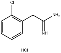 2-(2-chlorophenyl)ethanimidamide hydrochloride structure