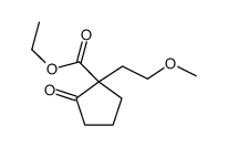 ethyl 1-(2-methoxyethyl)-2-oxocyclopentane-1-carboxylate结构式