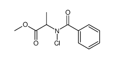 methylN-benzoyl-N-chloroalaninate结构式